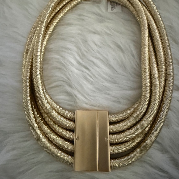 Chico's Gold Blush Collection Choker Necklace - Picture 4 of 6